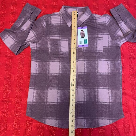 32° Degrees Heat Women's Cozy Knit Button-Up Shirt, Pearly Purple , XS NWT - Picture 6 of 7